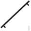 Metro Lane Cabinet Handles 5 Pcs Black 224 Mm Stainless Steel-719038291-719038302