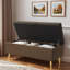Banc de rangement avec repose-pieds Banc de chambre rembourré avec rangement-317949684