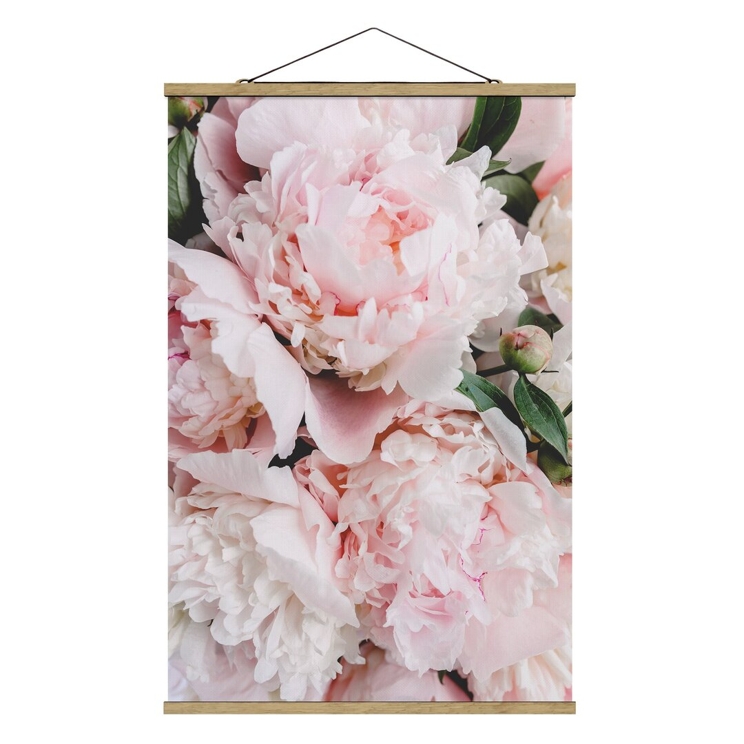 Grafikdruck Peonies Light Pink