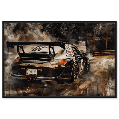 Art mural «Solid Drive Sport Car Man» par Notoriart