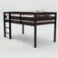 Lit mezzanine bas en bois avec échelle-1321849268