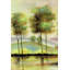 Arbres près du lac - Impression encadrée contemporaine | Décoration intérieure-1504057225-1504057230