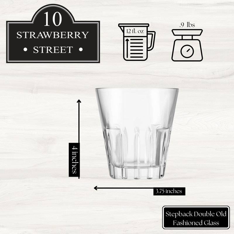 10 verres à pied 10 Strawberry Street, DOF