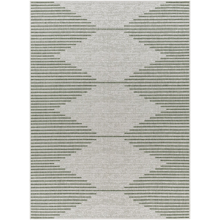 Kendall Geometric Indoor / Outdoor Tan Area Rug Mistana Rug Size: Rectangle 4' x 6