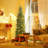 6'/7.5' H Slender Green Realistic Artificial Spruce Christmas Tree w/ LED Lights-34732304