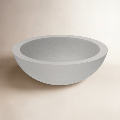 NativeStone Morro Round Concrete Vessel Sink