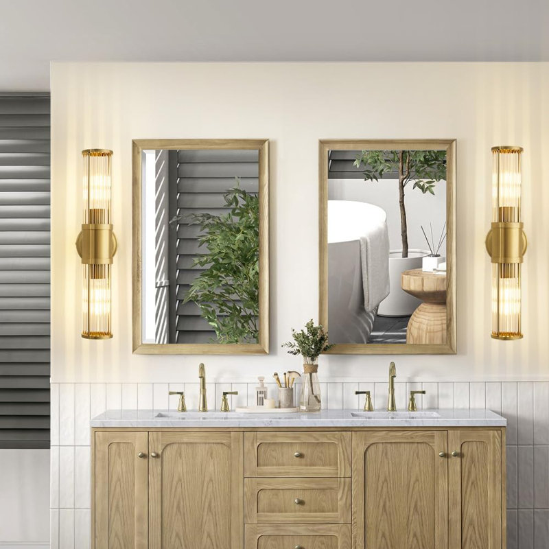 Applique murale moderne avec abat-jour en verre, luminaire de meuble-lavabo pour miroir, chambre à coucher, couloir et salon
