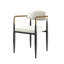Ensemble de 2 chaises de salle à manger, chaises d'appoint de cuisine rembourrées en similicuir moderne, chaise de salle à manger de ferme avec repose-pieds