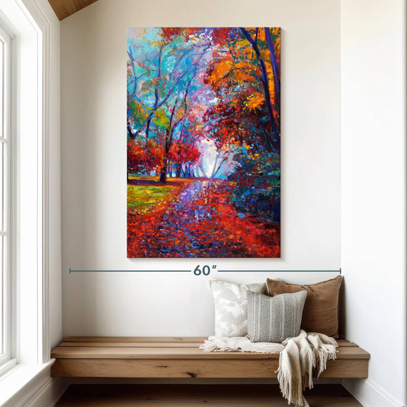 Alvord Scarlet Autumn, 51" H x 34" W