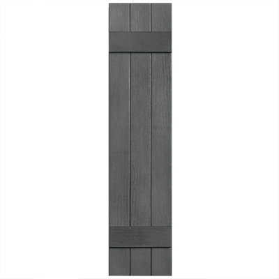 Two Batten, Three Board Closed Vinyl Shutters Pair