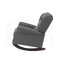 Chaise berçante Fabien en tissu gris