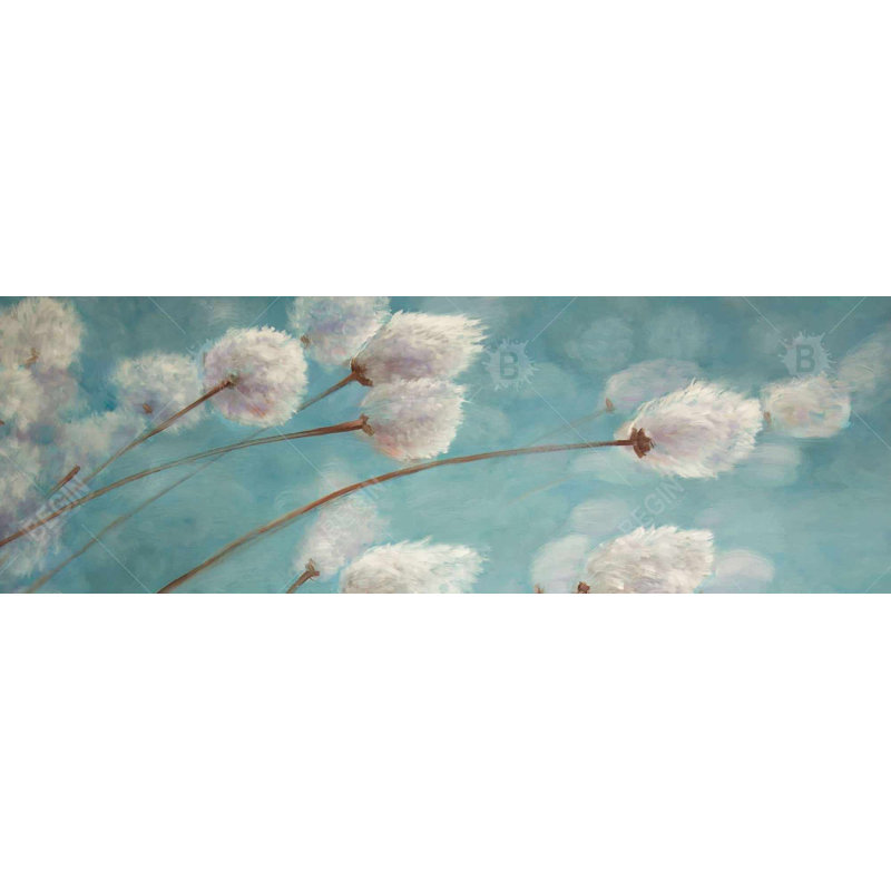 Les plantes de coton dans le vent | Décor de toile romantique