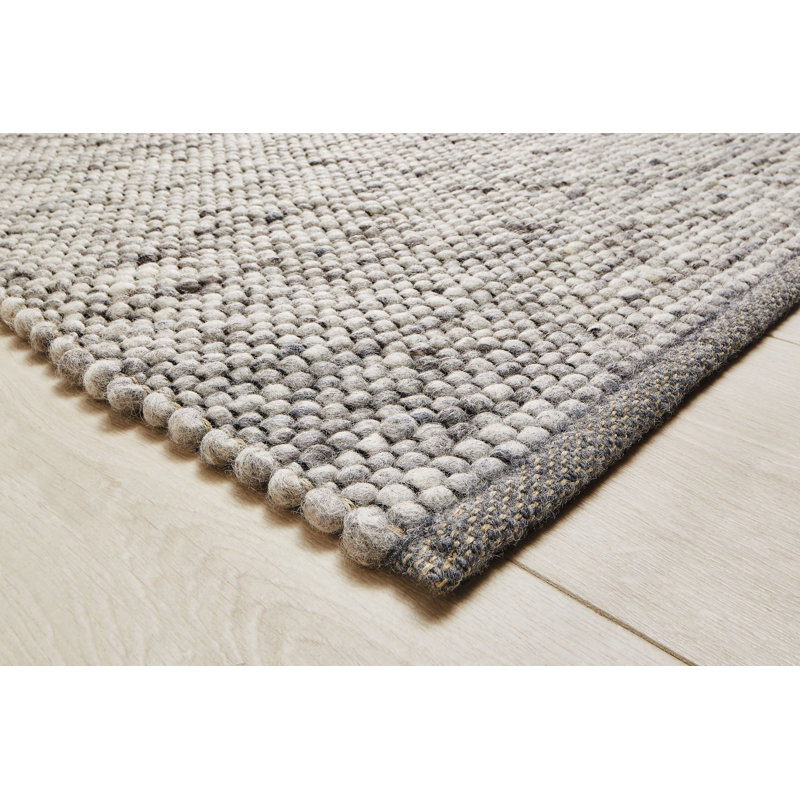 Arees Solid Colour Hand Woven Flatweave Area Rug, Rectangular 170 x 230cm