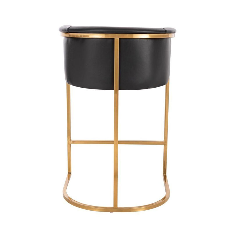 Tabouret de comptoir 26 po, Noir