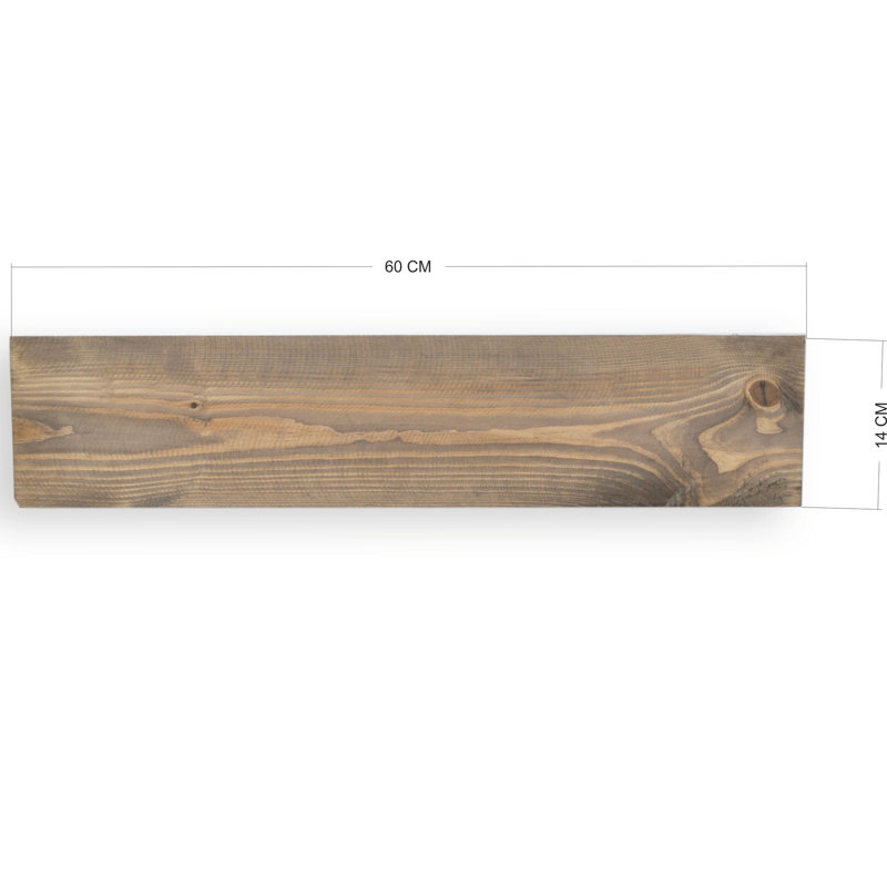 Tablette flottante en bois d'épinette Knott