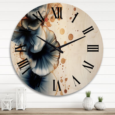 Horloge murale en bois massif Andreaz