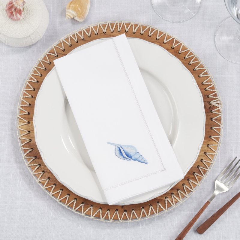 The Broderie Collection 100% Cotton No Pattern Rectangle Napkin