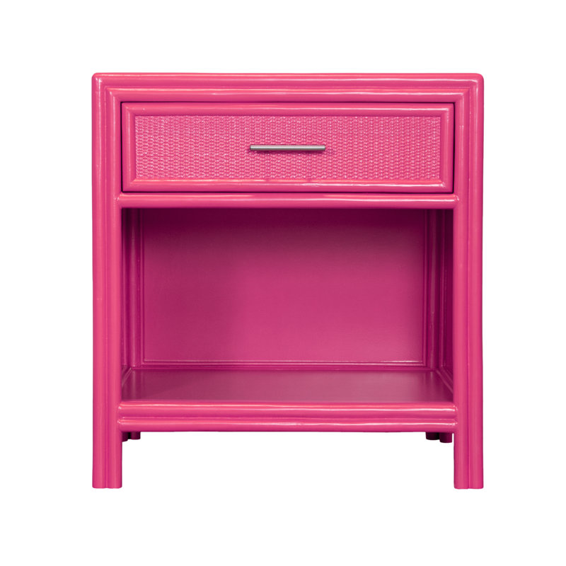 Aruba 1 - Drawer Nightstand, Hot Pink