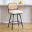 Upholstered Swivel Counter Stool With Rattan Backrest-1282506432-1282506492