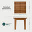 Table basse Verana - Table basse d'extérieur en bois d'acacia massif et résistant aux intempéries