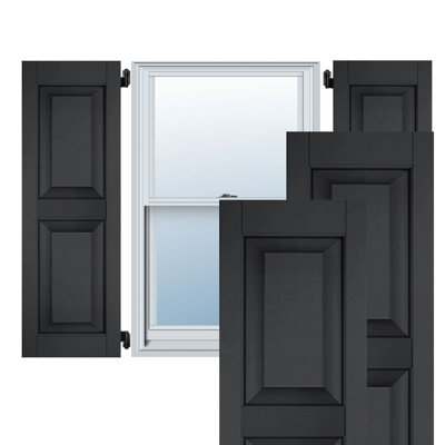 Sapele Mahogany Raised Panel Shutters (Per Pair)