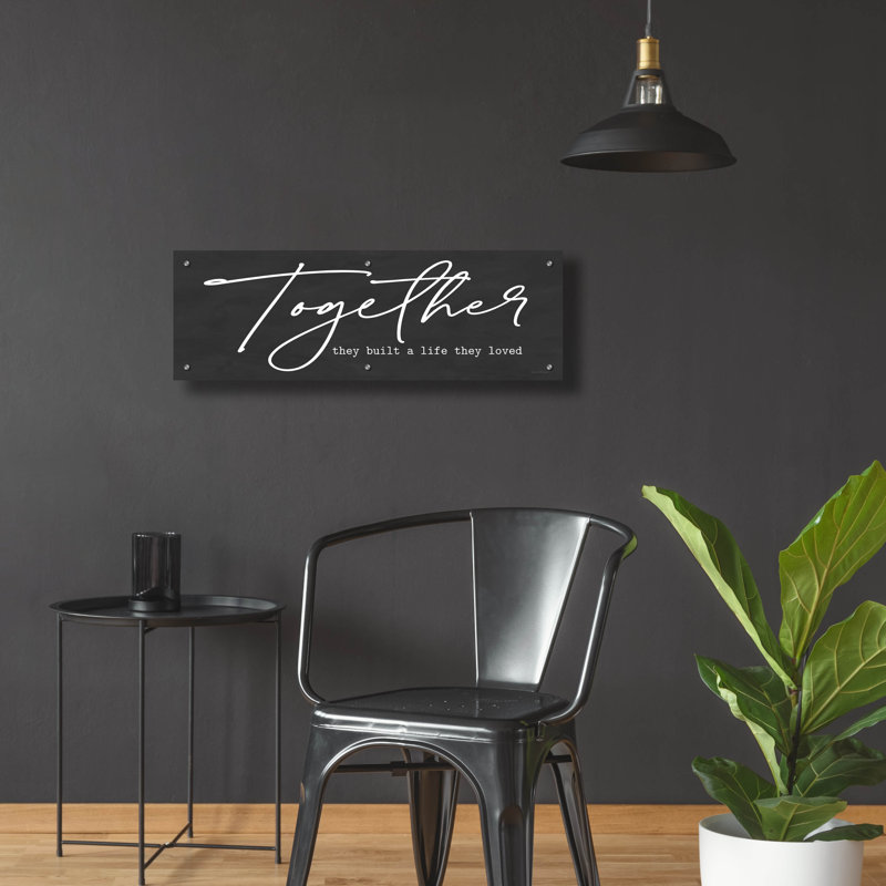  Art mural en verre «Together» par 36 po x 12 po, H 12 po x l 36 po