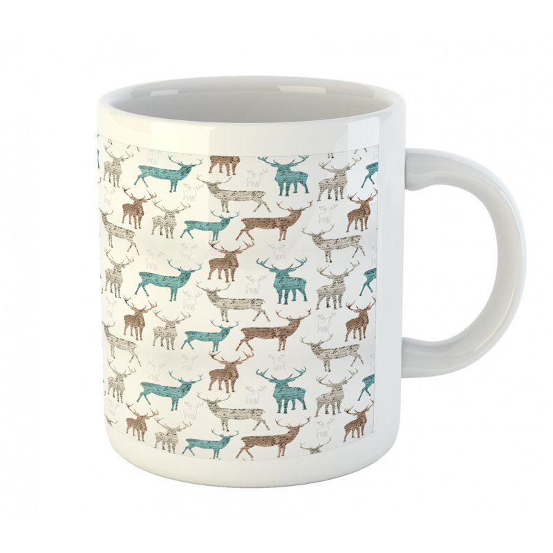 Grande tasse à café cerf