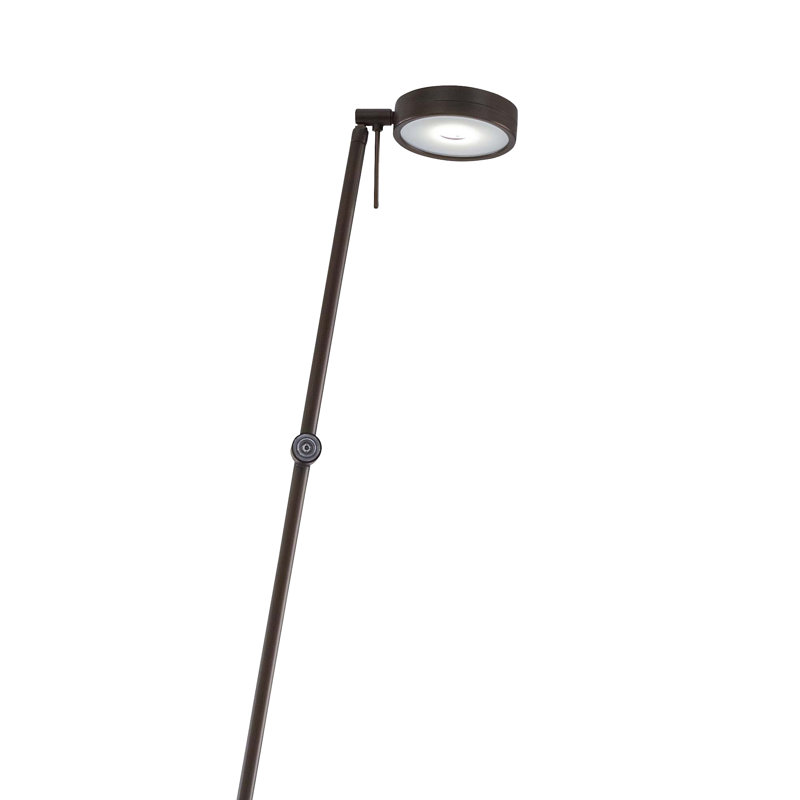 Adjustable Copper Bronze Patina LED Pharmacy Floor Lamp