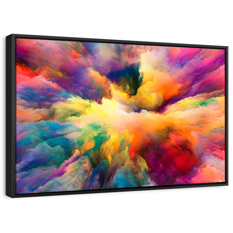 Impression sur toile abstraite Cloud Convergence, H 25 po x l 37 po