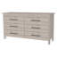 Commode double à six tiroirs Luxor, plateau supérieur, quatre pieds-1109670673