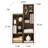9-Cube Narrow Brown Bookcase, Small Storage Cabinet with Open Shelves, Bookcase Set of 2-62748116