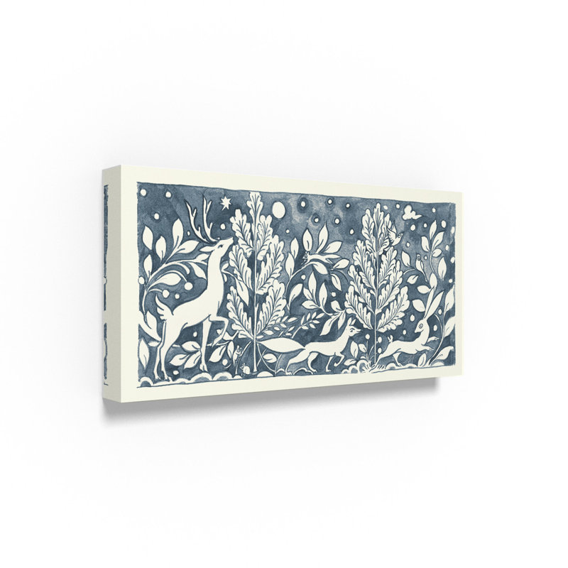 Art mural sur toile tendue - "Wall Life IX" de Sue Schlabach pour décoration de salon, de chambre à coucher ou de bureau - 24 x 47