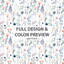 Ensemble de literie à motif floral 4 pièces - Ensemble d'édredon Boho-131227505