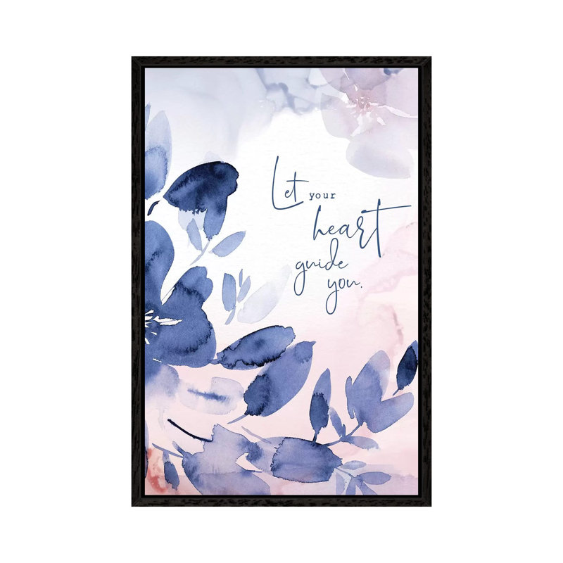 Heart Guide You by Stephanie Ryan - Painting on Canvas, Black Floater Framed, 66.04cm H x 45.72cm W x 3.81cm D