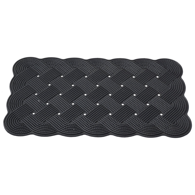 Nautical Rope 30 in. x 18 in. Non-Slip Outdoor Door Mat