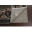 Tapis oriental en laine brun foncé