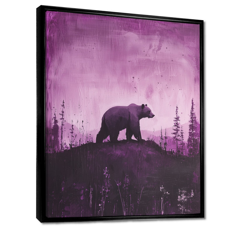 Yreka - animaux, art mural, H 40 po x l 30 po, Black, Reproduction encadrée sans passe-partout