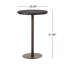 Table de bar 26 po ronde en PE, avec assemblage de base en fer robuste, fait à la main pour la construction du noyau relax en plein air, jardins faits à la main