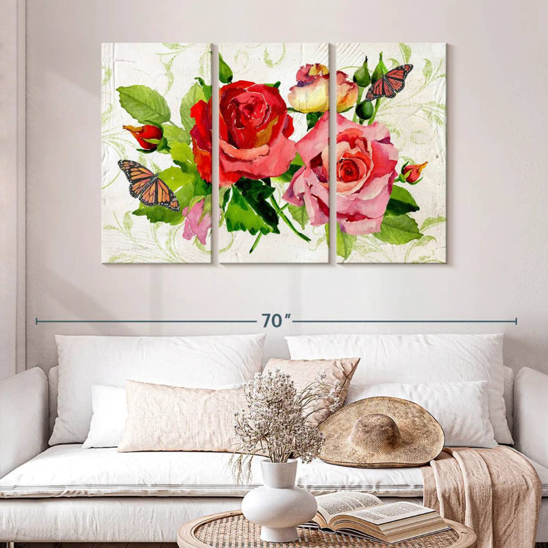 Bouquet de roses rouges Harnek, H 32 po x l 50 po