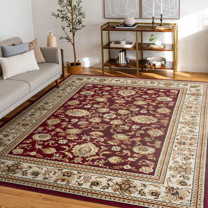 Tapis d'intérieur à motif floral pour enfants Clarence, Rectangle 5 pi 3 po x 7 pi 3 po