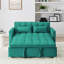 Lit moderne pliable de 54,33 pouces, 3 versions de longueur. Lit coulissant réglable en velours. Et siège. Surpiqûres. Options. Pieds en plastique doux. 2 coussins. Living Bed Delight en tailles, avec dossier.