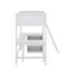 Lit mezzanine simple avec tablettes et bureau-1495502023