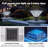 15" Black Outdoor Post Light - Led With Remote Control, Dimmable, Timer Function, Weatherproof For Yard, Garden, Pathway (1-Pack)