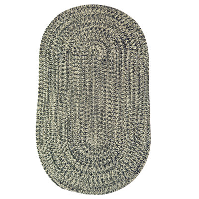 Tapis d'extérieur uni tressé Nautical Tweed