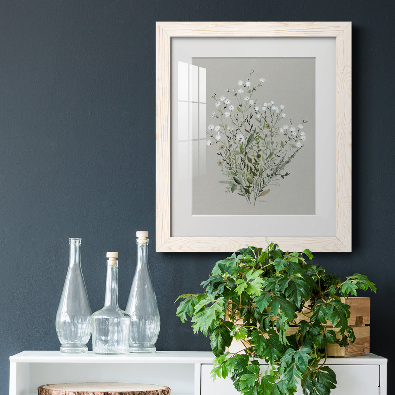 " Bouquet Of Grace II ", 20" H x 17" W x 1.5" D, White