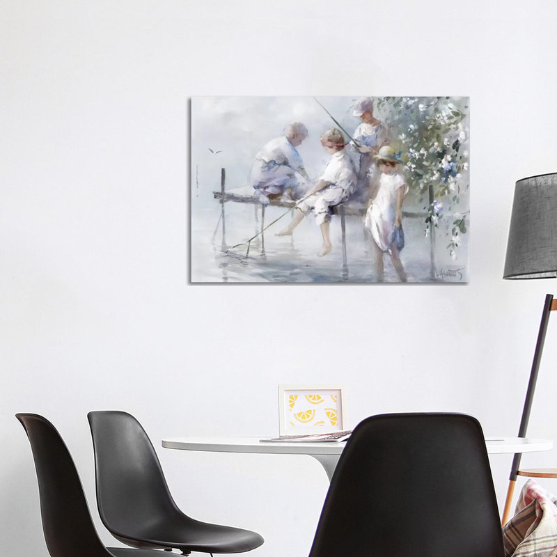 Fishing Fun by Willem Haenraets - Wrapped Canvas Print, 101.6 cm H x 66.04 cm W x 1.91 cm D