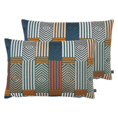 Blake Geometric Rectangular Cushion