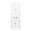 Armoire de rangement 72 po, armoire autoportante traditionnelle avec 4 portes et tablettes réglables, grand tiroir central, blanc