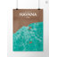 Havana City Map - No Frame Print-498902185