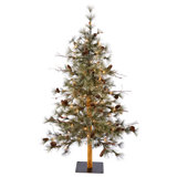 Dakota Lighted Artificial Pine Christmas Tree